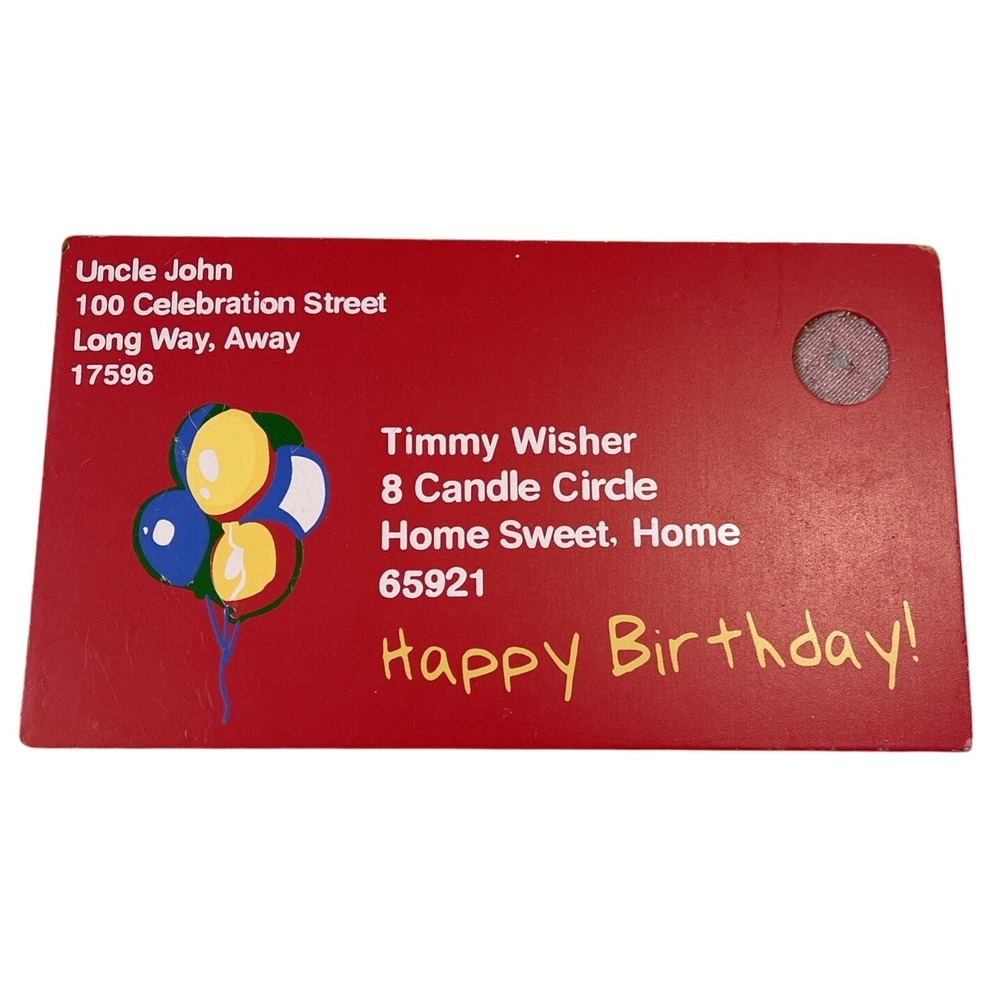 Melissa & Doug‎ Post Office Wood Mailbox Replacement Mail Happy Birthday